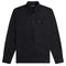 Fred Perry Long Sleeve Black Popover Shirt M