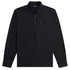 Fred Perry Long Sleeve Black Popover Shirt M