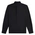Fred Perry Long Sleeve Black Popover Shirt M
