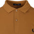 Fred Perry Plain Dark Camel Brown Polo Shirt S