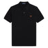 Fred Perry Plain Black Polo Shirt XS