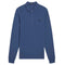 FRED PERRY M6006 963 MIDNIGHT BLUE LS PLAIN POLO SHIRT S
