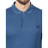 FRED PERRY M6006 963 MIDNIGHT BLUE LS PLAIN POLO SHIRT S