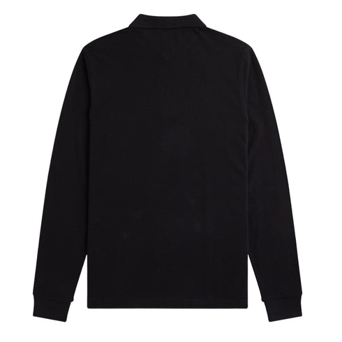 Fred Perry M6006 S76 Black Long Sleeved Polo Shirt Mens XXL