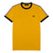Fred Perry Taped Ringer Shoulder Gold Yellow T-Shirt