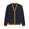 FRED PERRY M6589 608 NAVY BUTTON THROUGH SWEATSHIRT/CARDIGAN S