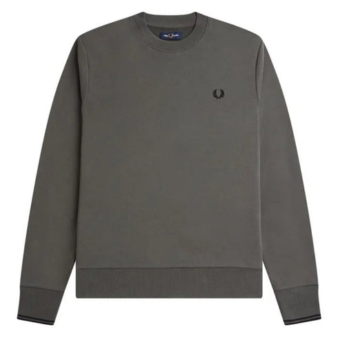 Fred Perry Crew Neck Gunmetal Grey Sweatshirt XS