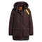 Parajumpers MAUD PWJKMA34 357 OBSIDION Dark Brown Long Down Jacket Womens S