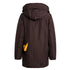Parajumpers MAUD PWJKMA34 357 OBSIDION Dark Brown Long Down Jacket Womens S