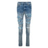Amiri Silk Pj Thrasher Jean Clay Indigo Blue Jeans