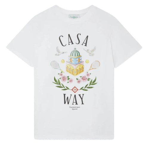 Casablanca Casa Way Design White T-Shirt S