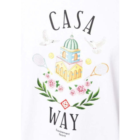 Casablanca Casa Way Design White T-Shirt S