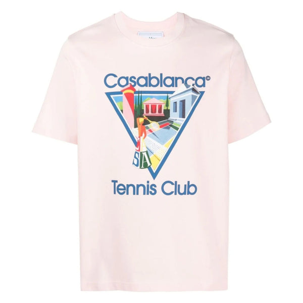 Casablanca Le Joueuse Tennis Club Design Pink T-Shirt S