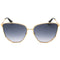 Marc Jacobs Dark Grey Sf Lens Yellow Gold Sunglasses One Size