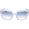 Marc Jacobs Dark Blue SF Lens Azure Ruthenium Blue Sunglasses One Size