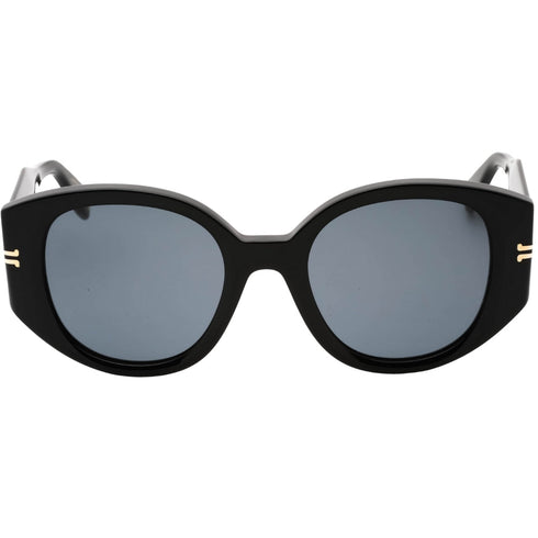 Marc Jacobs Grey Rounded Lens Black Sunglasses One Size