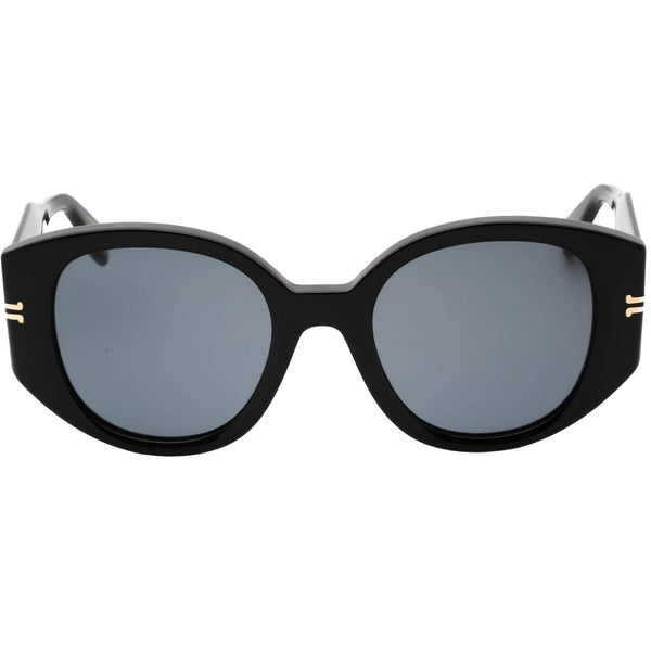 Marc Jacobs Grey Rounded Lens Black Sunglasses One Size