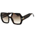 Marc Jacobs Brown Gradient Lens Havana Thick Framed Sunglasses One Size