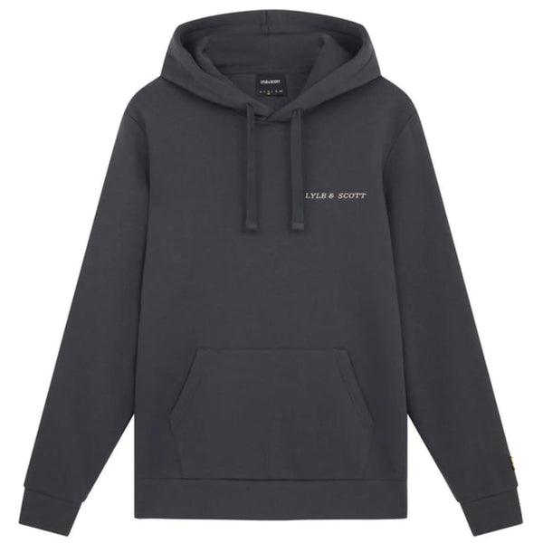 Lyle & Scott Embroidered Gunmetal Grey Hoodie M