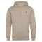 Lyle & Scott Branded Khaki Smoke Beige Pull-over Hoodie S