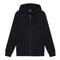 Lyle & Scott Tonal Eagle Jet Black Zip Through Hoodie XS