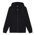 Lyle & Scott Tonal Eagle Jet Black Zip Through Hoodie XS