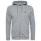 Lyle & Scott Plain Branded Mid Grey Marl Zip-Up Hoodie S