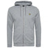 Lyle & Scott Plain Branded Mid Grey Marl Zip-Up Hoodie S