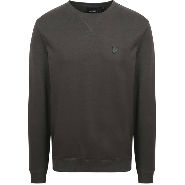 Lyle & Scott Tonal Eagle Logo Dark Grey Pull-over Sweatshirt