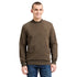 Lyle & Scott Tonal Eagle Form Green Crewneck Jumper S