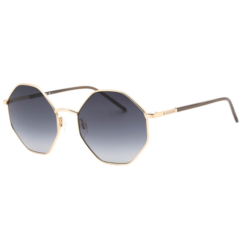 Love Moschino Dark Grey F Hexagon Lens Rose Gold Sunglasses MOL029 000 90