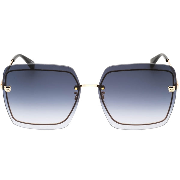 Moschino Dark Grey SF Lens Teddy Detail Gold Sunglasses One Size