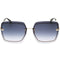 Moschino Dark Grey SF Lens Teddy Detail Gold Sunglasses One Size