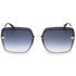 Moschino Dark Grey SF Lens Teddy Detail Gold Sunglasses One Size