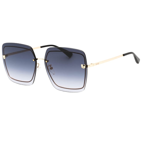 Moschino Dark Grey SF Lens Teddy Detail Gold Sunglasses One Size