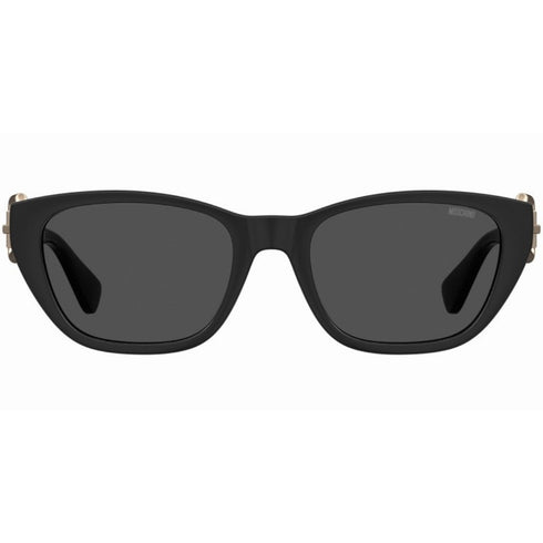 Moschino Buckle Arms Black Sunglasses MOS130 807 IR