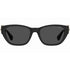 Moschino Buckle Arms Black Sunglasses MOS130 807 IR