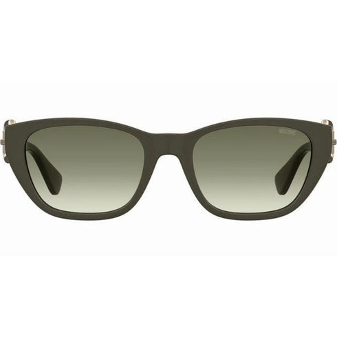 Moschino Buckle Arms Matte Dark Green Sunglasses MOS130 TBO 9K