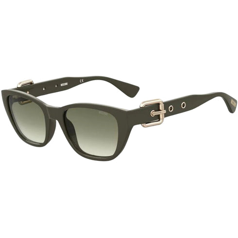 Moschino Buckle Arms Matte Dark Green Sunglasses MOS130 TBO 9K