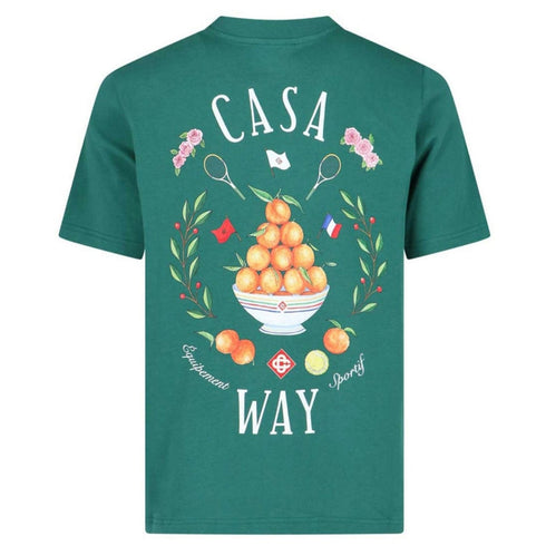 Casablanca Casa Way Design Green T-Shirt S