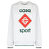 Casablanca Screen Printed Sweatshirt Casa Sport Logo White Ms23 Jtp 117 01 117 White Sweatshirts Mens