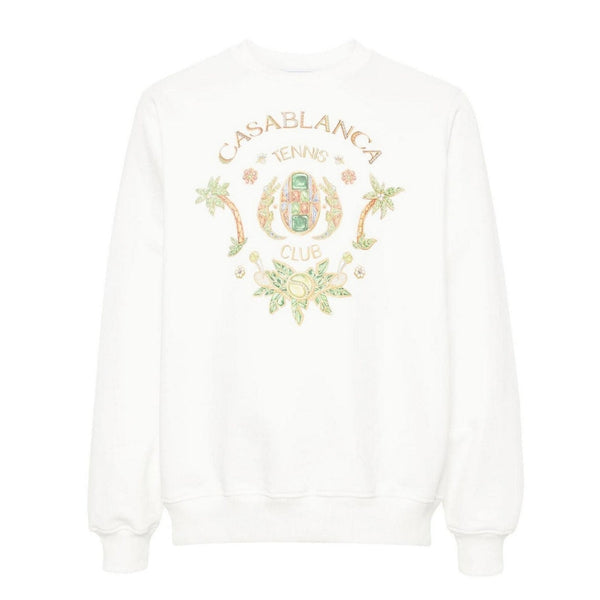 Casablanca Ms24 Jtp 001 10 White Jumper Mens
