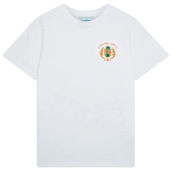 Casablanca Printed T-Shirt Joyaux Dafrique Tennis Club White Ms24 Jts 001 13 001 White T-Shirts Mens