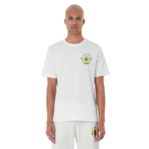 Casablanca Printed T-Shirt Joyaux Dafrique Tennis Club White Ms24 Jts 001 13 001 White T-Shirts Mens