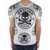 PHILIPP PLEIN PLEIN P17C MTK0226 PJY002N T-SHIRT MTK02260102plum WHITE/BLACK T-SHIRT MALE S