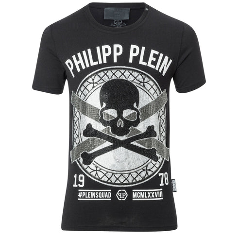 PHILIPP PLEIN PLEIN A17C MTK1456 PJY002N T-SHIRT MTK1456Find02 BLACK T-SHIRT MALE S