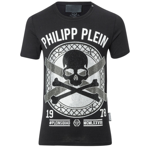 PHILIPP PLEIN PLEIN A17C MTK1456 PJY002N T-SHIRT MTK1456Find02 BLACK T-SHIRT MALE S