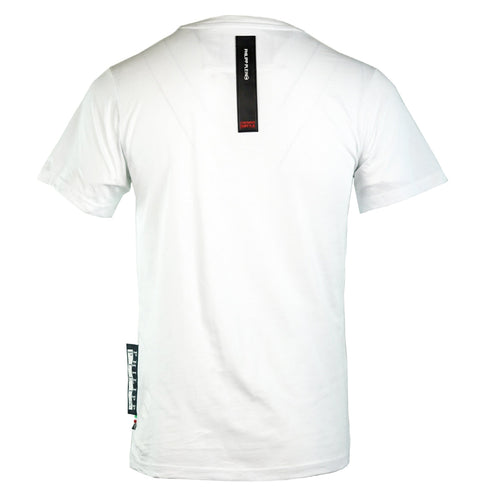 Philipp Plein Large Skull Motif White T Shirt