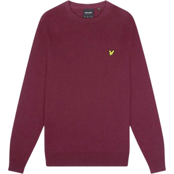 Lyle & Scott Brand Logo Burgundy Jumper