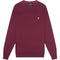 Lyle & Scott Brand Logo Burgundy Jumper